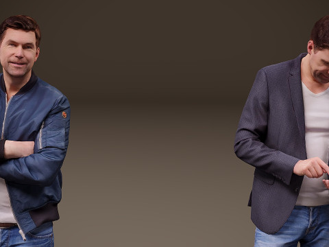 Collection of people x 5 20 3D Model