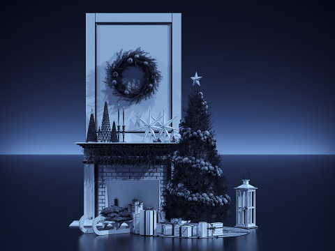 Christmas Decor 12 Model 3D
