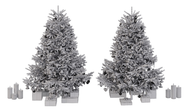 Christmas Decor 16 3D Model .c4d .max .obj .3ds .fbx .stl .blend 