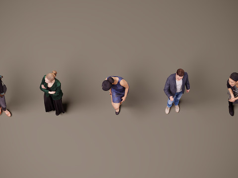 Collection of people x 5 21 3D 모델