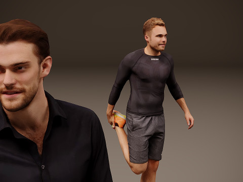 人物集合 x 10 3D 模型