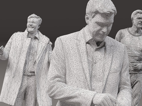 Collection of people x 10 00 3D Модель
