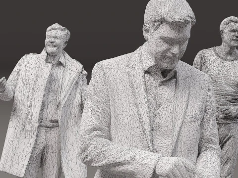 Collection of people x 10 00 3D Model