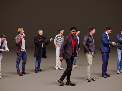 Collection of people x 10 01 3Dモデル
