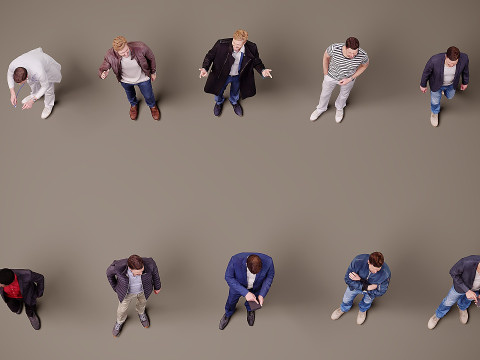 Collection of people x 10 01 3Dモデル