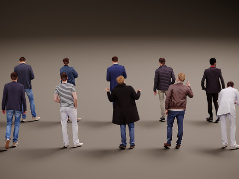 Collection of people x 10 01 3Dモデル