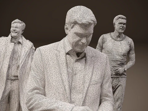 Collection of people x 10 01 3D Model