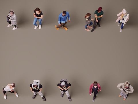 Collection of people x 10 02 3D मॉडल