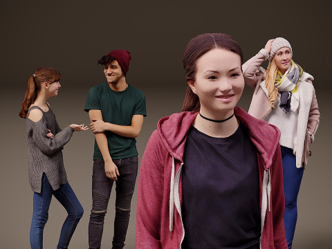 Collection of people x 10 02 3D मॉडल