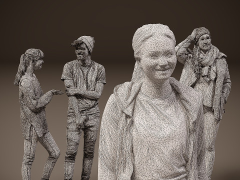 Collection of people x 10 02 3D मॉडल