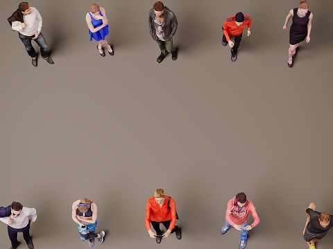 Collection of people x 10 03 3D मॉडल