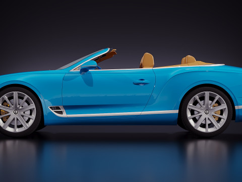 Bentley Continental GT Convertible 2020 Modelo 3D