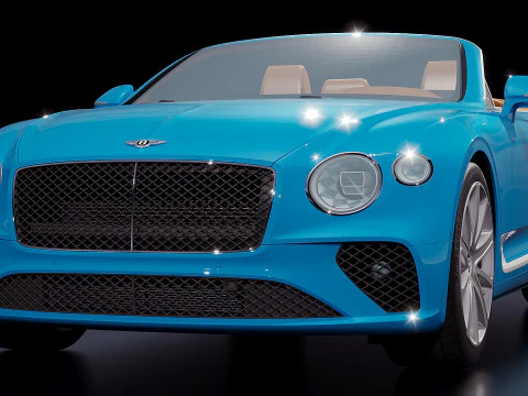 Bentley Continental GT Convertible 2020 3D Model
