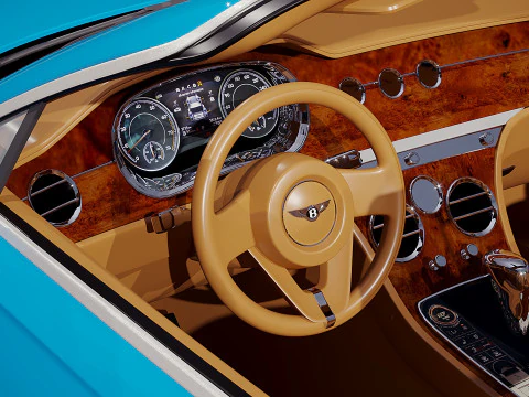 Bentley Continental GT Convertible 2020 3D Model
