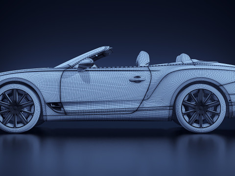 Bentley Continental GT Convertible 2020 3Dモデル