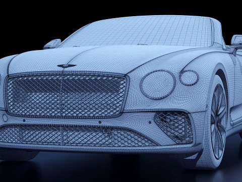 Bentley Continental GT Convertible 2020 3D Model