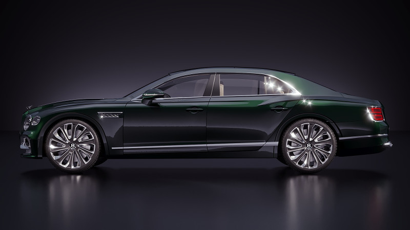 Bentley Flying Spur Mulliner 2022 Modelo 3D .c4d .max .obj .3ds .fbx .stl .blend