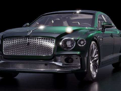 Bentley Flying Spur Mulliner 2022 Modelo 3D