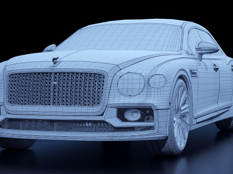 Bentley Flying Spur Mulliner 2022 Modelo 3D