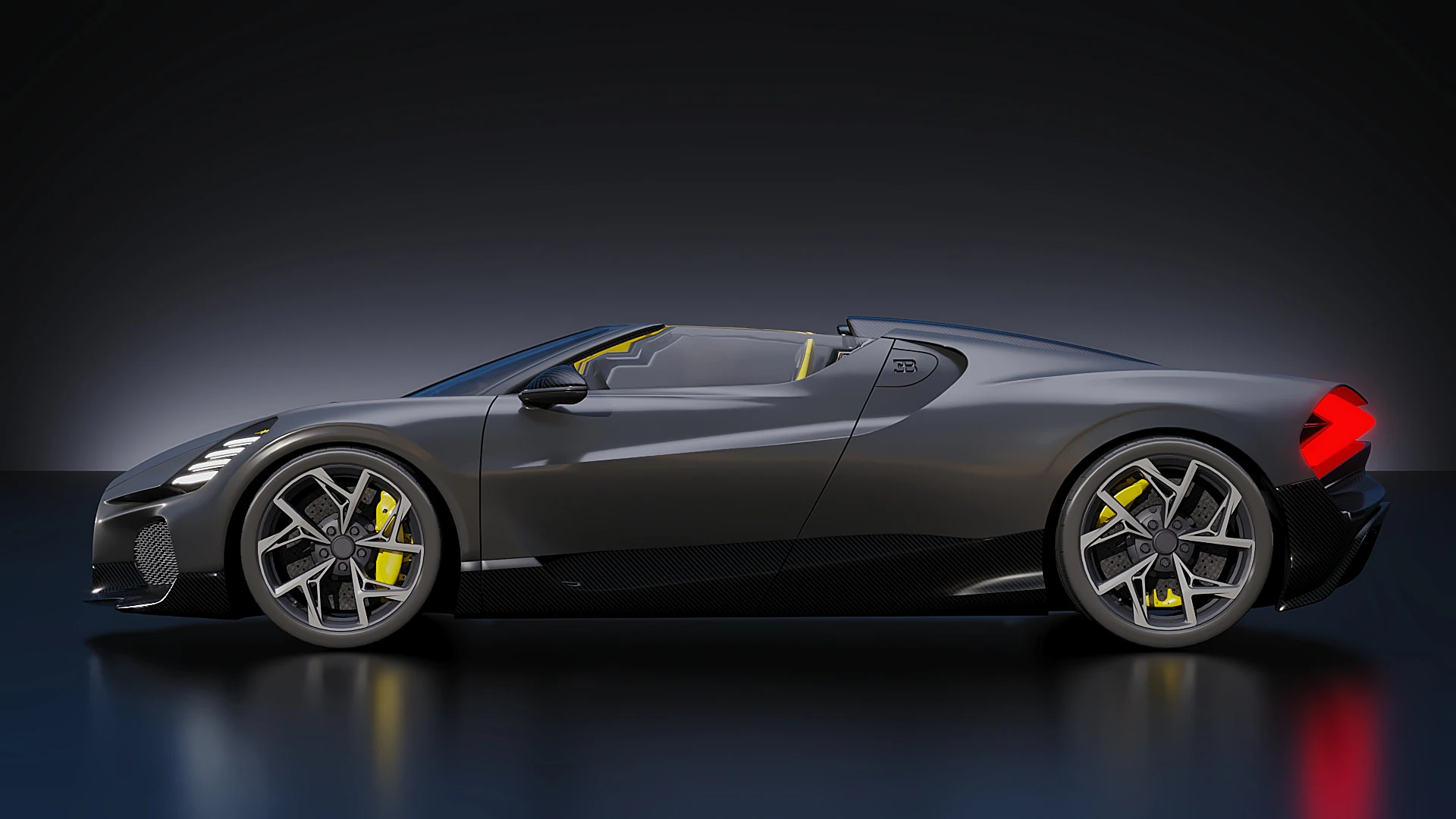 Bugatti W16 Mistral 2024 3D Model .c4d .max .obj .3ds .fbx .stl .blend 