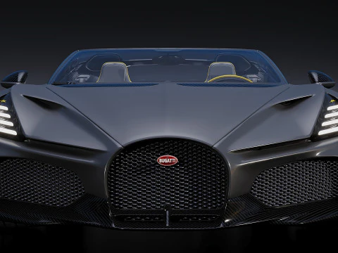 Bugatti W16 Mistral 2024 3D Model