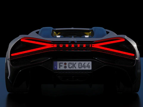 Bugatti W16 Mistral 2024 3D Model