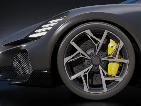 Bugatti W16 Mistral 2024 3D Model