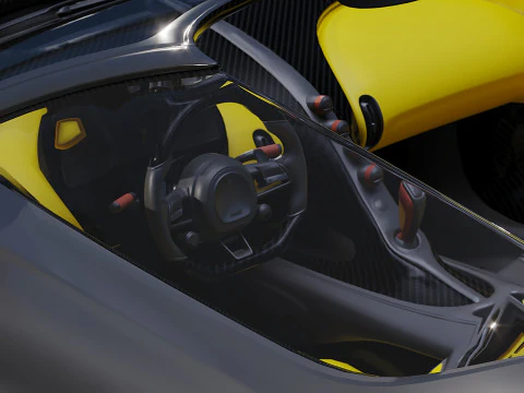 Bugatti W16 Mistral 2024 3D Model