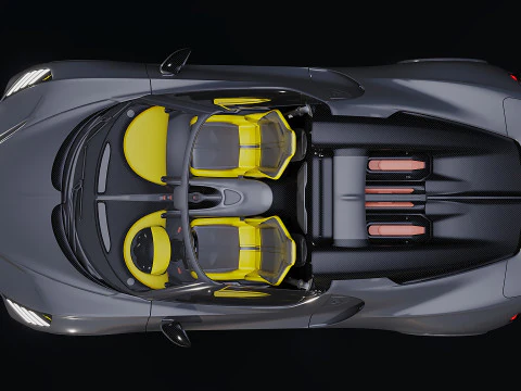 Bugatti W16 Mistral 2024 3D Model