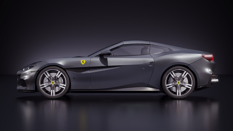 Ferrari Portofino 2015 3D Модель .c4d .max .obj .3ds .fbx .stl .blend
