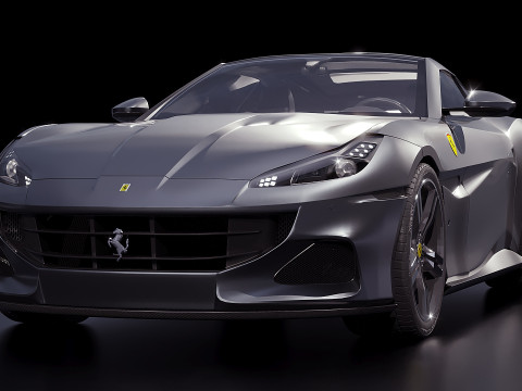 Ferrari Portofino 2015 3D Модель