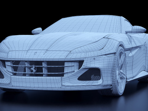 Ferrari Portofino 2015 3D Модель