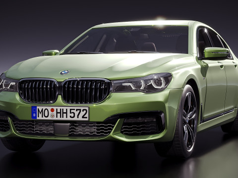 Berline allemande série 7 M Sport 2016 Modèle 3D