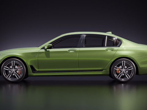 Sedán alemán serie 7 M Sport 2016 Modelo 3D