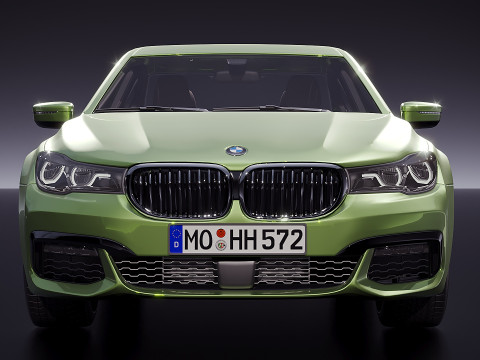 Sedán alemán serie 7 M Sport 2016 Modelo 3D