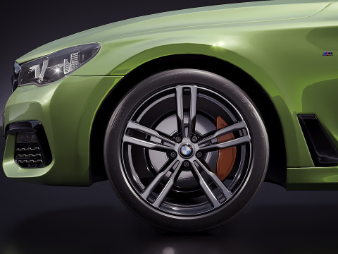 Sedán alemán serie 7 M Sport 2016 Modelo 3D
