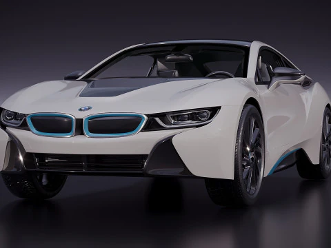 Auto sportiva tedesca i8 2015 Modello 3D