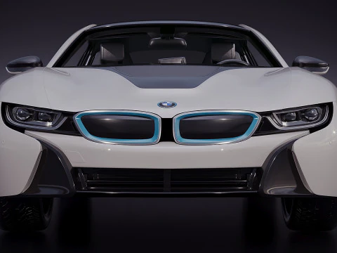 German sport car i8 2015 3D Model