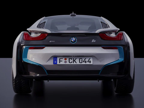 German sport car i8 2015 3D Model