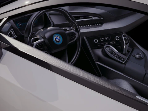 German sport car i8 2015 3D Model