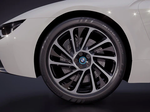 German sport car i8 2015 3D Model