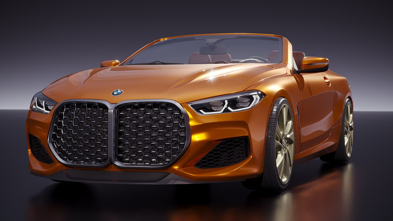 ドイツのコンバーチブル 2020 3Dモデル .c4d .max .obj .3ds .fbx .stl .blend 