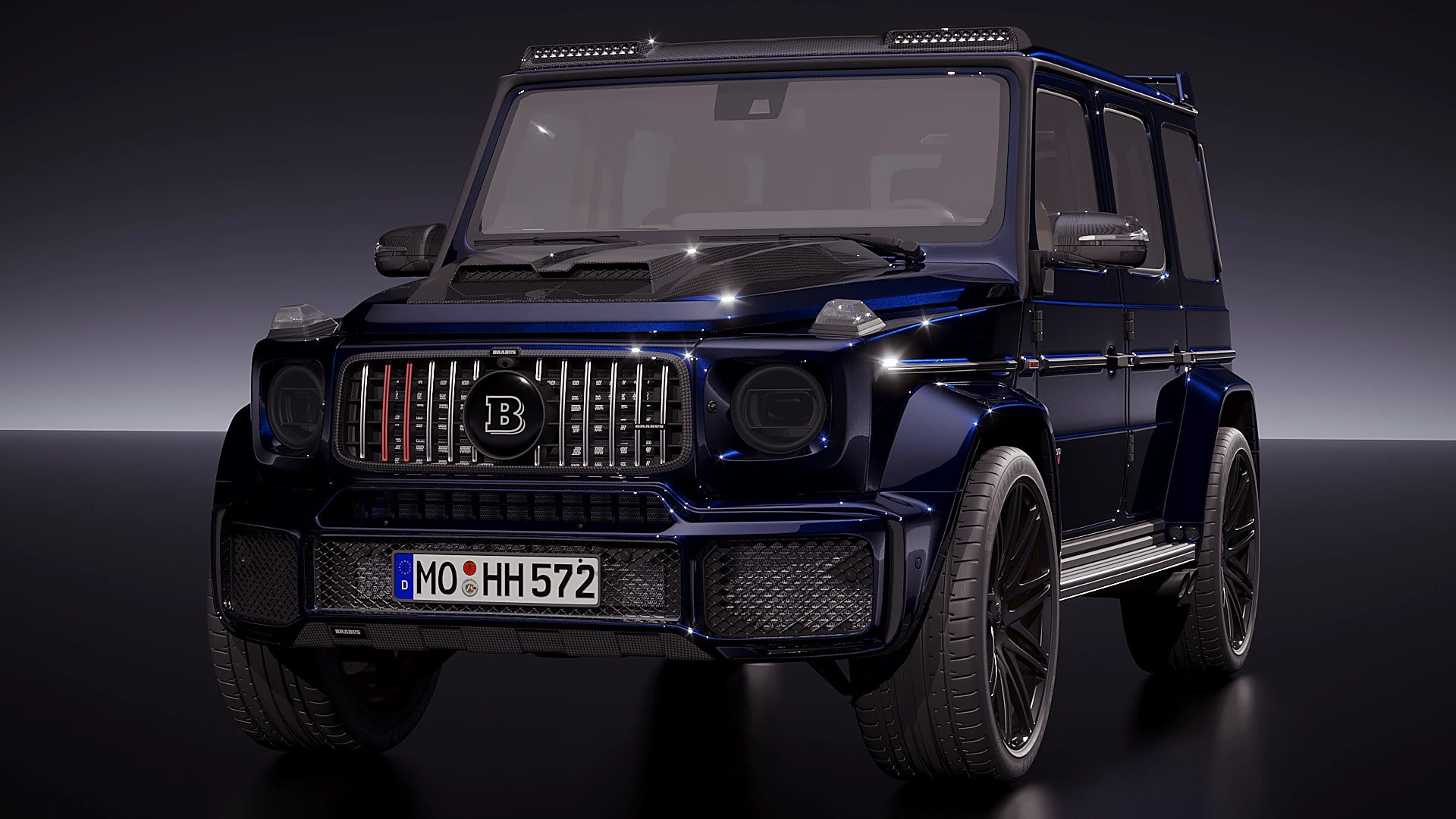 Brabus G 800 3D Model .c4d .max .obj .3ds .fbx .stl .blend 