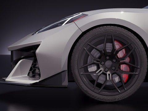 Chevrolet Corvette Z06 2023 Modello 3D