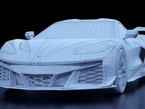Chevrolet Corvette Z06 2023 Modello 3D