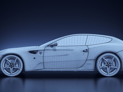 FerrariFF2011 Modello 3D