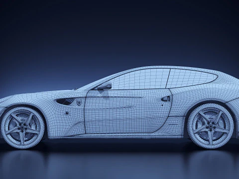 Ferrari FF 2011 3D Model