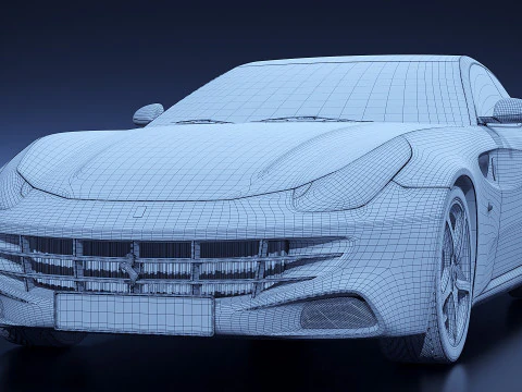 Ferrari FF 2011 3D Model