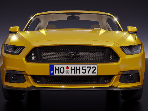 American sport car 2015 3D Model