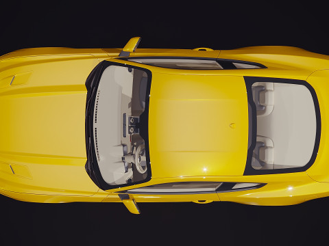 American sport car 2015 3D Model